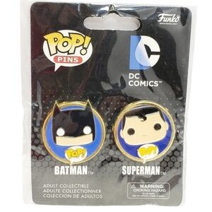 Collectible Pins Funko Pop! DC Comics BATMAN SUPERMAN Adult Collectibles